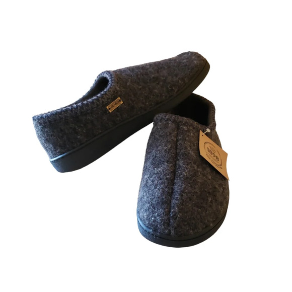 Haflinger ATB Hard Sole Dark Gray Wool Indoor/Outdoor Slippers Size EU 47/US 14 - Picture 15 of 15